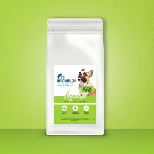 Crocchette per cani di piccola taglia - Agnello, Patate Dolci e Menta - Grain Free (senza cereali)