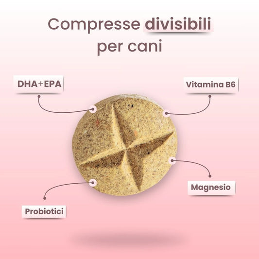 NeuroProtection - Compresse divisibili per cani - Omega 3 - Probiotici