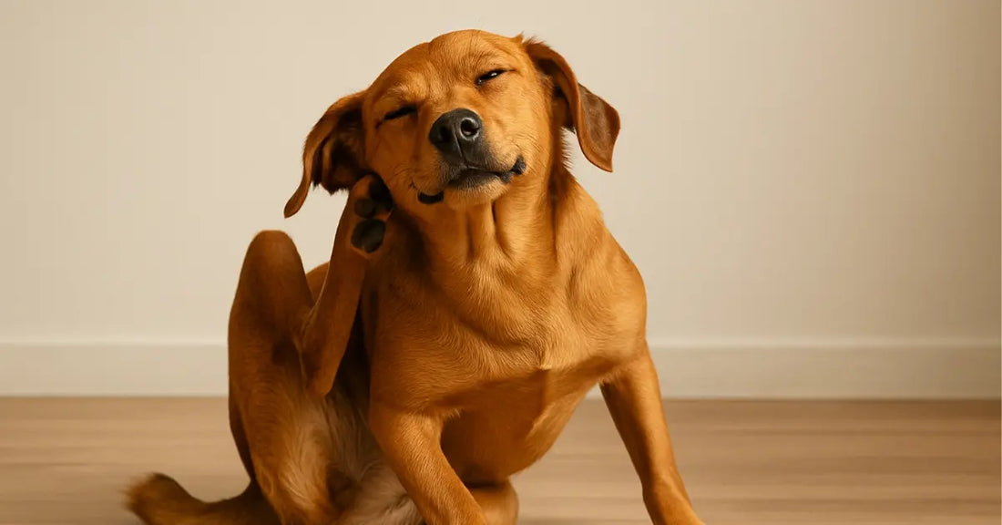 Cane che si gratta in continuazione allergia o dermatite