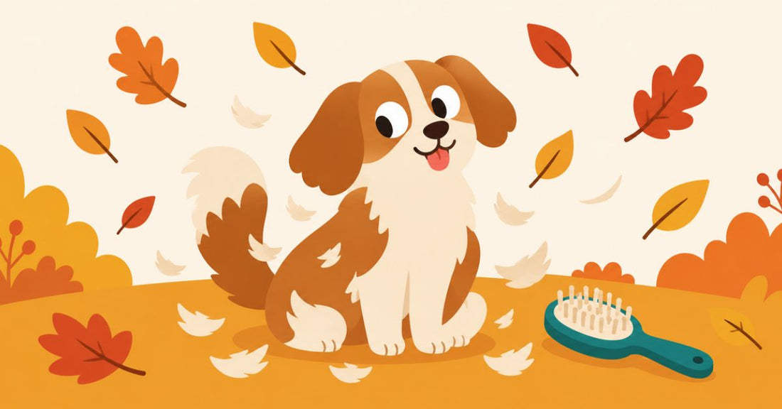 Muta del cane in autunno