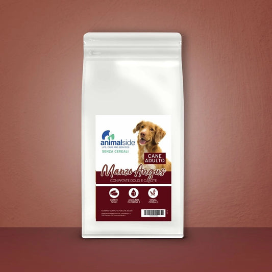 Linea Grain Free - Manzo Angus con Patate Dolci e Carote - Cane Adulto