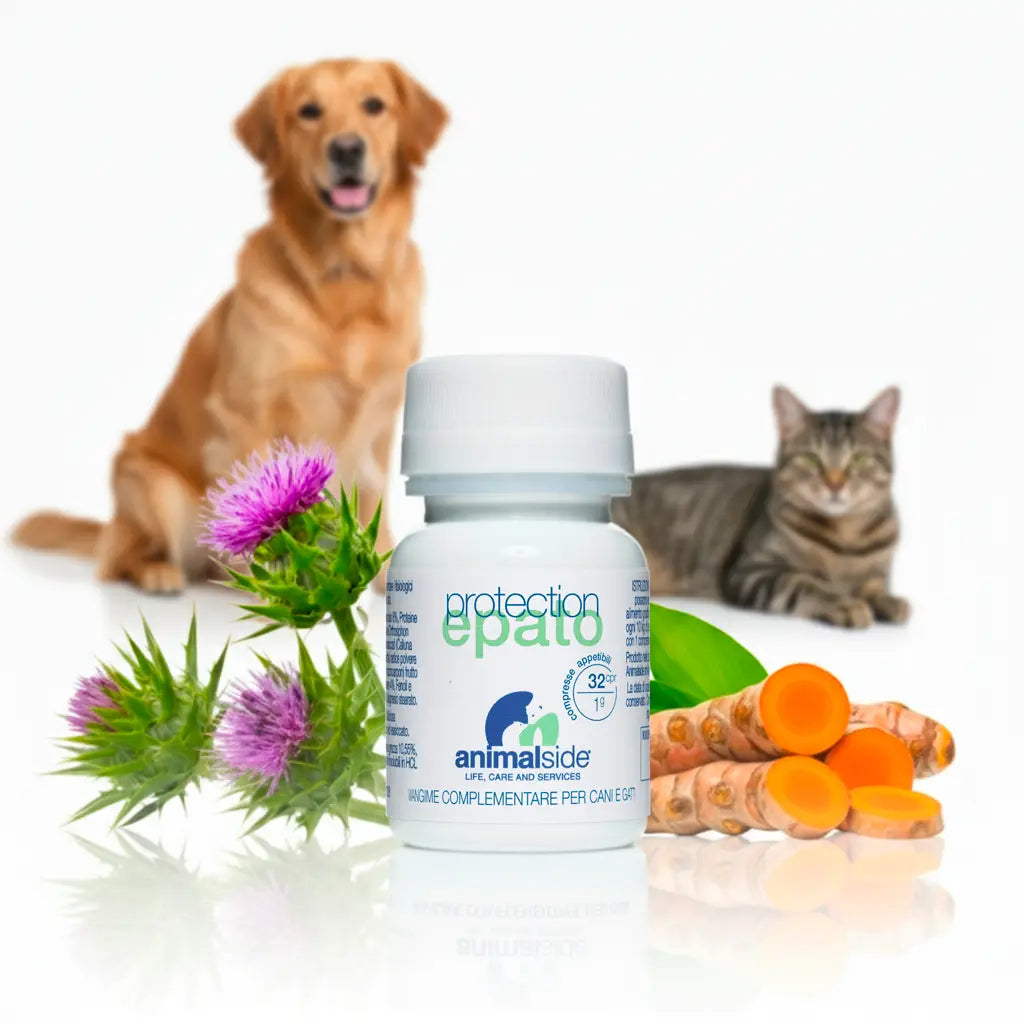 Benefici cardo mariano e curcuma per cani e gatti