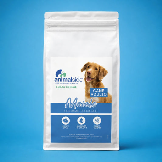 Crocchette per cani adulti Grain Free maiale - Animalside