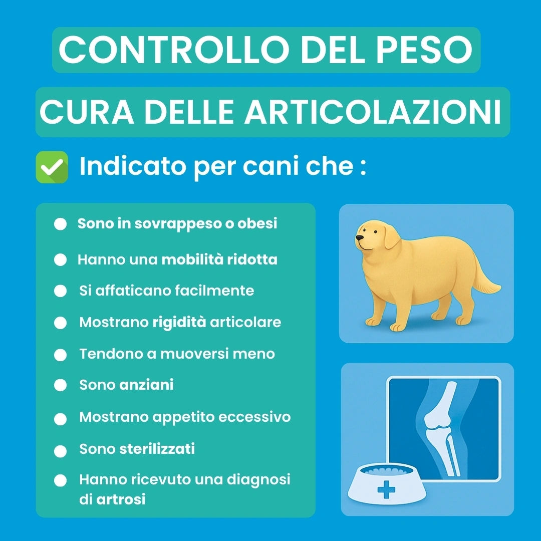 Crocchette Controllo del Peso e Articolazioni al Pesce Bianco - Cane Adulto - Proteine idrolizzate - Grain Free