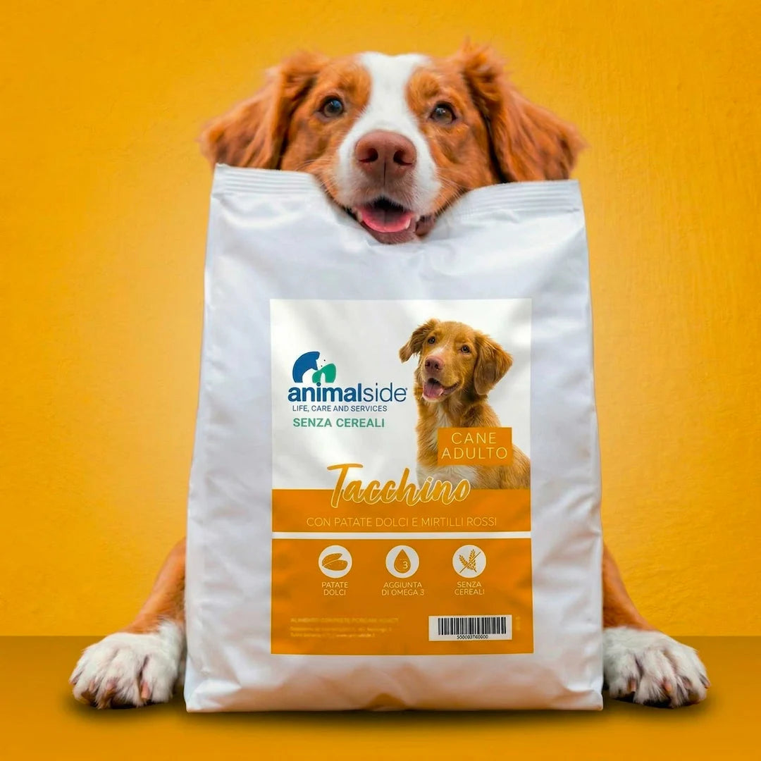 Linea Grain Free - Tacchino con Patate Dolci e Mirtilli Rossi - Cane Adulto